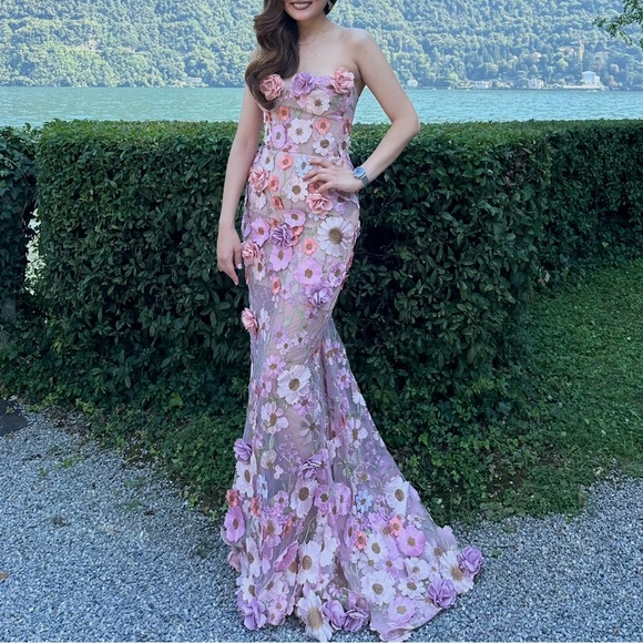 Bronx and Banco Jasmine Pastel pink gown